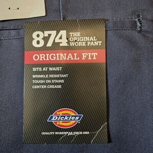 New! Dickies 874 Original Fit Men's 46x30 Dark Blue